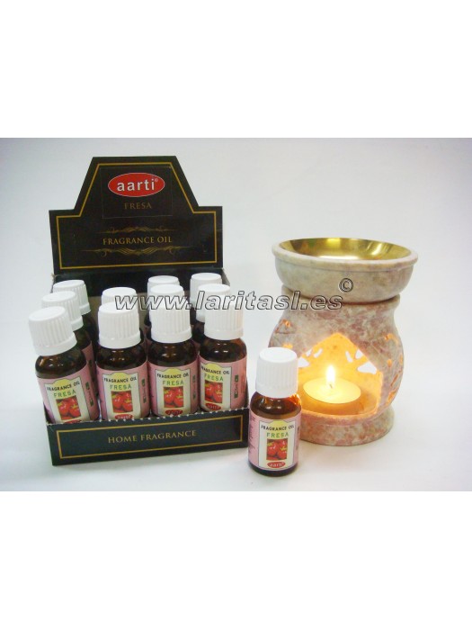 Oleo perfumado Aarti Morango 15ml (pack 12)